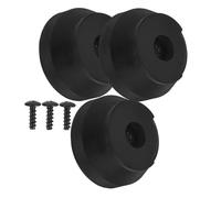 TOVINANNA 3 Pezzi Gommini per Bastone da Passeggio in Gomma Nero, Aumentano L'area di Supporto la Durabilità, Accessori Antiscivolo per Bastoni Anziani per Uso Outdoor e Shopping