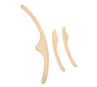 TOVINANNA 3 Pezzi Sculpting Handheld Sha Body Stick Facial Gua Pressure Massage E Agopoint Relief Tools Wooden Muscle Spa Manual Tool Contouring Massager Rod Guasha Relaxation Face - Per