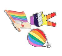 TOVINANNA 3 Pezzi Spilla Arcobaleno Spille Spilla Da Bavero Dell'orgoglio Spilla Per Vestiti Abito Spilla Del Della Memoria Distintivo Di Spilla Del Fumetto Spilla Multicolore Lega