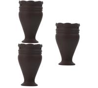 TOVINANNA 3 Pz Vaso Di Moxibustione Tazze Terapeutiche Della Sfera Di Massaggio Baldacchino Ventosa Per Il Viso Tazza Bicchiere Massaggio Palla Fioriere Argilla Viola Black