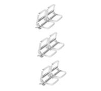 TOVINANNA 3 Set Distributore Di Dentifricio Emulsio Cosmetici Strumento Per Spremi Dentifricio Distributore Automatico Clip in Pasta Di Pigmenti Supporto Porta Dentifricio Silver 2 Pezzi * 3