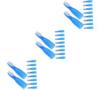 TOVINANNA 3 Set Spazzolino Denti Portatile Con Corto Spazzolino Morbido Per Gengive Sensibili Design Ergonomico E Leggero Per Uso Prigione Persone Con Limitata 10 Pezzi * 3