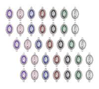 TOVINANNA 30 Pezzi Ciondoli Pendenti Doppio Foro in Metallo per Creazione Gioielli e Braccialetti Fai da Te Motivo Sacra, Piccoli Charm Decorativi per Artigianato e Lavori Manuali