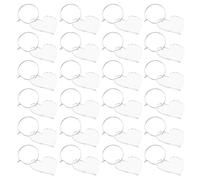 TOVINANNA 30 Pezzi Segnabicchieri per Identificare Bicchieri e Prevenire Errori in Acrilico Trasparente a Forma di Cuore Accessori Eleganti Design Riutilizzabile e Decorativo per Feste e