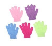 TOVINANNA 30pezzi Guanti Esfolianti Da Doccia Cinque Dita Resistenti Per Scrub Corpo e Massaggio Schiena Per Adulti e Studenti Colore Casuale