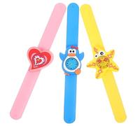 TOVINANNA 3pezzi Orologio Per Ragazzo Cinturino in Silicone Orologio Chiari Cartoni Animati Didattico Per Ragazzo