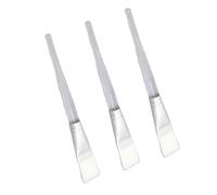 TOVINANNA 3pezzi Spazzola Applicatrice Per Maschera Viso Con Manico Trasparente Cristallo Professionale Per Applicazione Di Maschere Facciali e Prodotti Per La Della Bianco