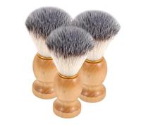TOVINANNA 3pezzi Spazzola Per La Della Barba Da Uomo Setole Morbide Manico Massiccio Utensile Per Pulizia Del Viso e Rasatura Accessorio Per Barberia e Grooming Quotidiano