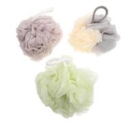 TOVINANNA 3pezzi Spugne Da Bagno Esfolianti Ovattate e Colorate Per Pulizia Corpo Per Massaggi e Accessori Per Bagno Comodi e Pratici