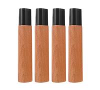 TOVINANNA 4 Pezzi Manico per Coltello Giapponese da Cucina in Legno Foro Piatto 1,8cm, Design Sicuro e Presa Confortevole per Coltelli Sashimi e Chef in Cucine Moderne