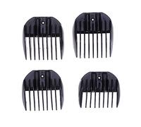TOVINANNA 4 Pz accessori da barbiere barber tools accessori parrucchiere set di accessori per parrucchieri limite pettine rasoi guide di taglio pettini pettine tagliacapelli Black