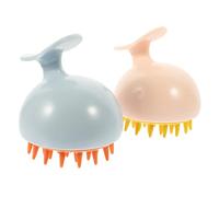 TOVINANNA 4 Pz Spazzola Per Massaggi Shampoo Massaggiatore Compatto Per Il Cuoio Capelluto Scrubber Per Cuoio Capelluto in Silicone Maggiore Spazzola Per Shampoo Tpe Viaggiare