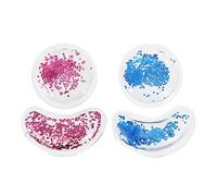 TOVINANNA 4pezzi Gel Cooling Eye Patches Riutilizzabili Con Paillettes Per Rinfrescanti Trattamenti Per Occhi Maschera Ghiaccio Per Occhiaie e Borse Sotto Gli Occhi Di Bellezza