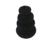 TOVINANNA 4pezzi Styler Per Chignon Rete Ciambelle Per Piccolo Medio Extra Strumento Per Acconciature Per Feste Eventi e Uso Quotidiano Nero