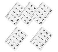 TOVINANNA 5 Fogli Adesivi per Scale di Batteria Handpan Numeri Neri Etichette Rimovibili per Note di Tamburi a Lingua Marcatori per Esercizi di Percussioni per Studenti e Principianti