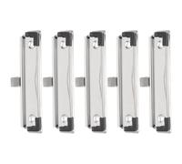 TOVINANNA 5 Pz Cartelle Di File Cartelline Portadocumenti Clip Della Bacheca Clip Raccoglitore Di Biglietti Clip Per Appunti Resistente Cartella Di File Opera Metallo Porta Blocco Note Molla