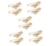 TOVINANNA 5 Set Spilla Evil Eye Doppia Con Per Per Abbigliamento Accessorio Vivid Style Per Maglioni Cappotti E Borse 2 Pezzi * 5