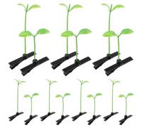 TOVINANNA 50 Fermagli per Capelli a Forma di Germoglio di Fagiolo Verde, Divertenti Forcine per Capelli a Forma di per Bambini E Bambine, Piccolo Accessorio Stravagante a di Foglia - per Eventi