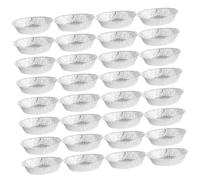 TOVINANNA 50 pezzi Teglie Rotonde in Alluminio da Forno Vaschette Usa e Getta per Cottura Torte Crostate e Snack Resistenti ad Alte Temperature per Friggitrice ad Aria