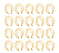 TOVINANNA 50pezzi Rete Per Capelli in Rete Elastica Di Retine Per Capelli Invisibili Copri Chignon Per Danza Classica Acconciature Raccolte Parrucche Uso Quotidiano Eventi Speciali