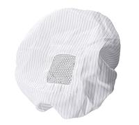 TOVINANNA 5pezzi Cappello Antistatico Con Strisce Bianche Protezione Per Doccia e Lavoro Fabbrica Leggero e Traspirante Adatto Per Uso Spa e Pulizia