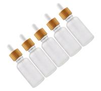 TOVINANNA 5pezzi Di Olio Essenziale in Vetro Piccoli Contagocce Dispenser Per Essenziali e Profumi Capacità Per Viaggi e Trasporto Facile