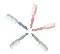 TOVINANNA 5pezzi Pettine Per Silicone Cartoon Con Manico Ergonomico Per Tutti Tipi Di Antistatico e Leggero Per Acconciature Adulti