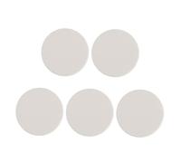 TOVINANNA 5pezzi Piumino Da Cipria in Cotone Rotondo Per Fondotinta Cosmetico Per Donne e Ragazze Colore Bianco