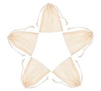 TOVINANNA 5pezzi Sacchetti Per Sapone e Lino Con Corda Da Pz Per Bagno Pouch Per Esfoliazione e Pulizia Della Per Saponi Piccoli e Uso Quotidiano