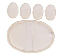 TOVINANNA 5pezzi Spugna Esfoliante Luffa Naturale Per Doccia Scrubber Per Bagno Pad Per Pulizia Corpo e Schiena Design Ergonomico e Leggero