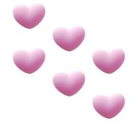 TOVINANNA 6 Pezzi Ammortizzatore per Racchetta da Tennis a Forma di Cuore in Silicone Rosa, Facile da Installare Funzione Antivibrazione per Prestazioni Ottimali sul Campo