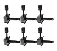 TOVINANNA 6 Pezzi Macchina ++ Manopole St Compatibile Per Sq/St - Testine Accordatrici Accordatore Chitarra Girante Nero Semi-Chiuso Compatibile Per Fender Piroli Piroli Chiavi Di Ricambio