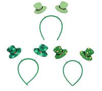 TOVINANNA 6pezzi Headband St Patrick's Day Party Accessories Random Style Hair Hoops for Festive Celebrations and Decorations