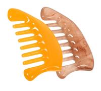 TOVINANNA 6pezzi Pettine Massaggiante Multi- Guasha Per e Stimolazione Dei Energetici Relax e Muscolari Giallo