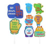 TOVINANNA 8 pezzi Paddle Colorati per Insegnanti Strumenti Didattici Interattivi per Gestione Classe Asilo e Scuola Materna Supporto Apprendimento Precoce e Disciplina Aula