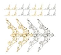 TOVINANNA 80 Pezzi Protezioni Angolari in Metallo per Album di Ritagli e Libri Angoli Decorativi Vintage per Scrapbook Copertura Angolare Resistente per Album Fotografici e Diari