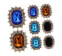 TOVINANNA 8pezzi Fibbie Per Scarpe Scintillanti Decorazioni Fai Da Te Per Lacci Delle Scarpe Accessori Ciondoli Per Lacci Fermagli Unici Per Calzature Sportive e Casual