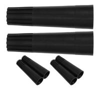 TOVINANNA Adattatore per Asta Scopa e Manico Filettato 6 Pezzi Connettore per Manico Telescopico in Plastica Nero Accessorio per Pulizia Casa e Utensili Lavapavimenti