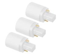 TOVINANNA Adattatore per Lampadina LED da G24D a E27, Set da 3 Convertitori a 2 Pin, Compatibile Ambienti Commerciali, Domestici e Spazi Ufficio Facile Installazione