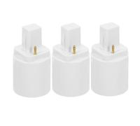 TOVINANNA Adattatore Portalampada da G24D a E27 2 Pin Convertitore Lampada LED 3 Pezzi per Uso Domestico Ufficio e Negozi Compatibile Lampadine a LED Supporto Conversione Base Lampada
