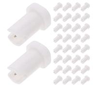 TOVINANNA Ago Anti-intasamento Per Flacone Di Colla Extension Ciglia, 100 Pezzi, Punta in Plastica Compatibile Bottiglie Per Uso Professionale e Domestico in Saloni Di Bellezza