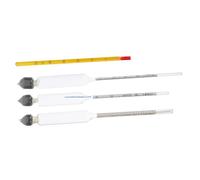 TOVINANNA Alcolometri in Vetro per Misurazione Precisa nel Vino con Termometro Strumenti Riutilizzabili per Degustazione e Analisi Sensoriale