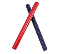 TOVINANNA Bastoncini Lummi per in Legno Set 2 Pezzi di Bacchette Ritmiche a Strisce per Percussioni Educative Strumento Musicale per Sviluppo Ritmo e Gioco Interattivo in Aula