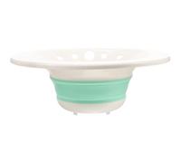 TOVINANNA Bidet Pieghevole Lavabo per Bagno Portatile senza Accovacciamento Donne e Anziani Design Compatto Bianco Verde