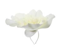 TOVINANNA Big Flower Basche fiori cappello da donna floreale primo Accessori per da donna copricapo affascinante fascinators per le donne tea party stoffa Beige