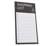 TOVINANNA Blocco Note Magnetico per Frigorifero Design Nero e Carta Liscia, Facile da Usare, per Lista della Spesa su Pannello Magnetico