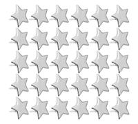 TOVINANNA Borchie Finitura Argento Pezzi in Ferro 200 a Forma di Stella a Cinque Punte Struttura a Due Piedi Facili da Installare, per Borse e Progetti Scolastici Creativi