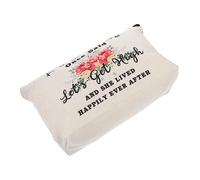 TOVINANNA Borsa Canvas Stampata con Zip Pochette Portatile per Donne per Viaggi e Design e Resistente