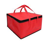 TOVINANNA Borsa Termica per Alimenti, Borsa Termica per La Spesa, Portatile per Bento Lunch per Catering, Rossa, 17,3x16,5x9,4 Pollici