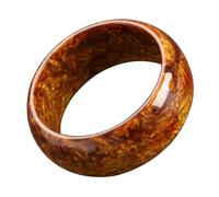 TOVINANNA Bracciale Donna Stile Retrò Elegante e Creativo in Resina Marrone Materiale Sicuro e Abbinabile per Abbigliamento Outdoor e Commemorazione di Turismo
